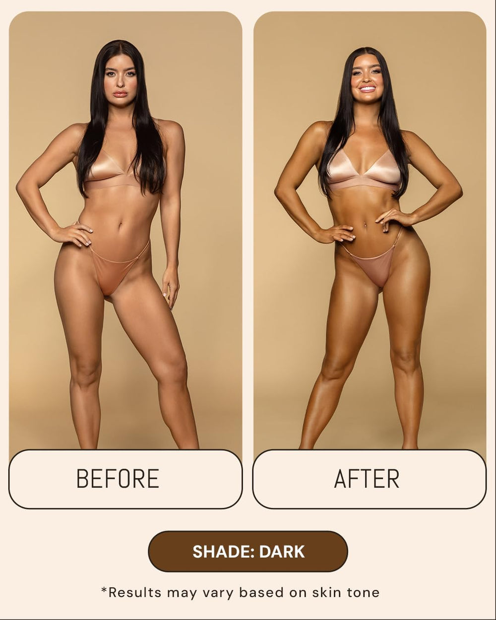 PETAJANE Dark Tanning Mousse bottle closeup showcases sleek packaging and premium feel