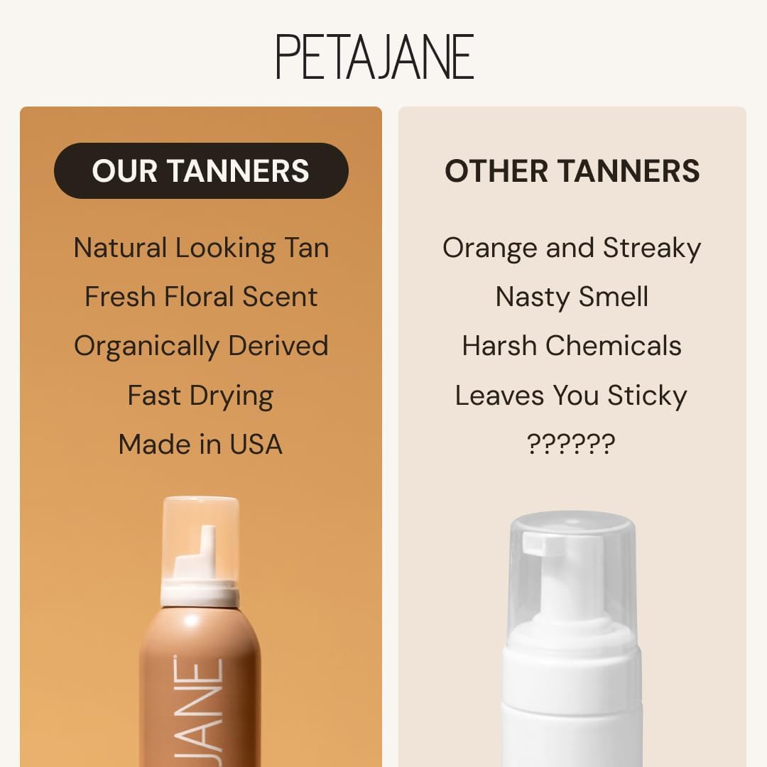 PETAJANE Dark Tanning Mousse even coverage feature supports consistent results