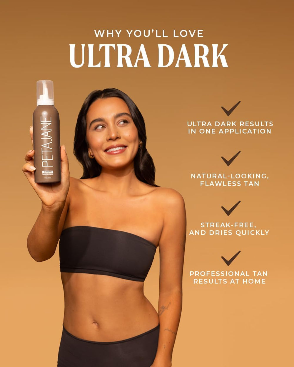 PETAJANE Ultra Dark Mousse dual-pack bottles shown together for extended use.
