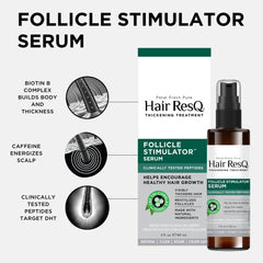Petal Fresh Pure Hair ResQ clinical peptides depicted promoting healthier follicles.
