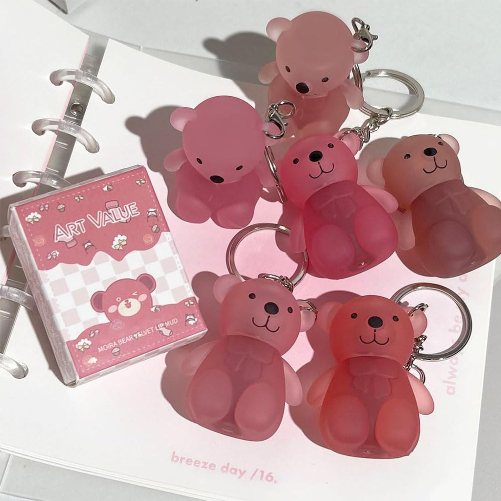 Petansy bear design adds a playful touch to your lip kit.
