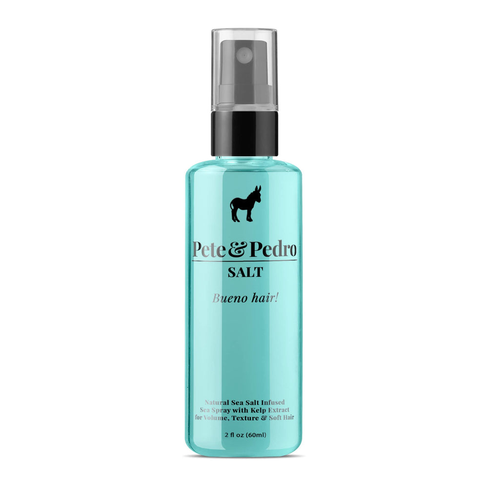 Pete & Pedro SALT bottle pour shows easy texture and volume.