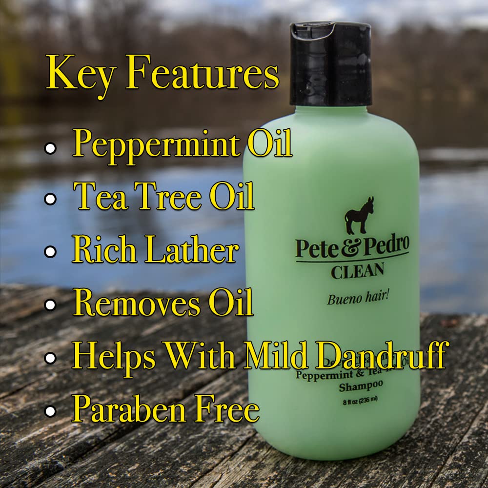 Pete & Pedro Peppermint Cream Conditioner bottle for cooling, nourishing moisture