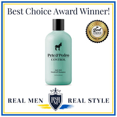 Pete & Pedro Control shampoo lather demonstrates rich cleansing foam