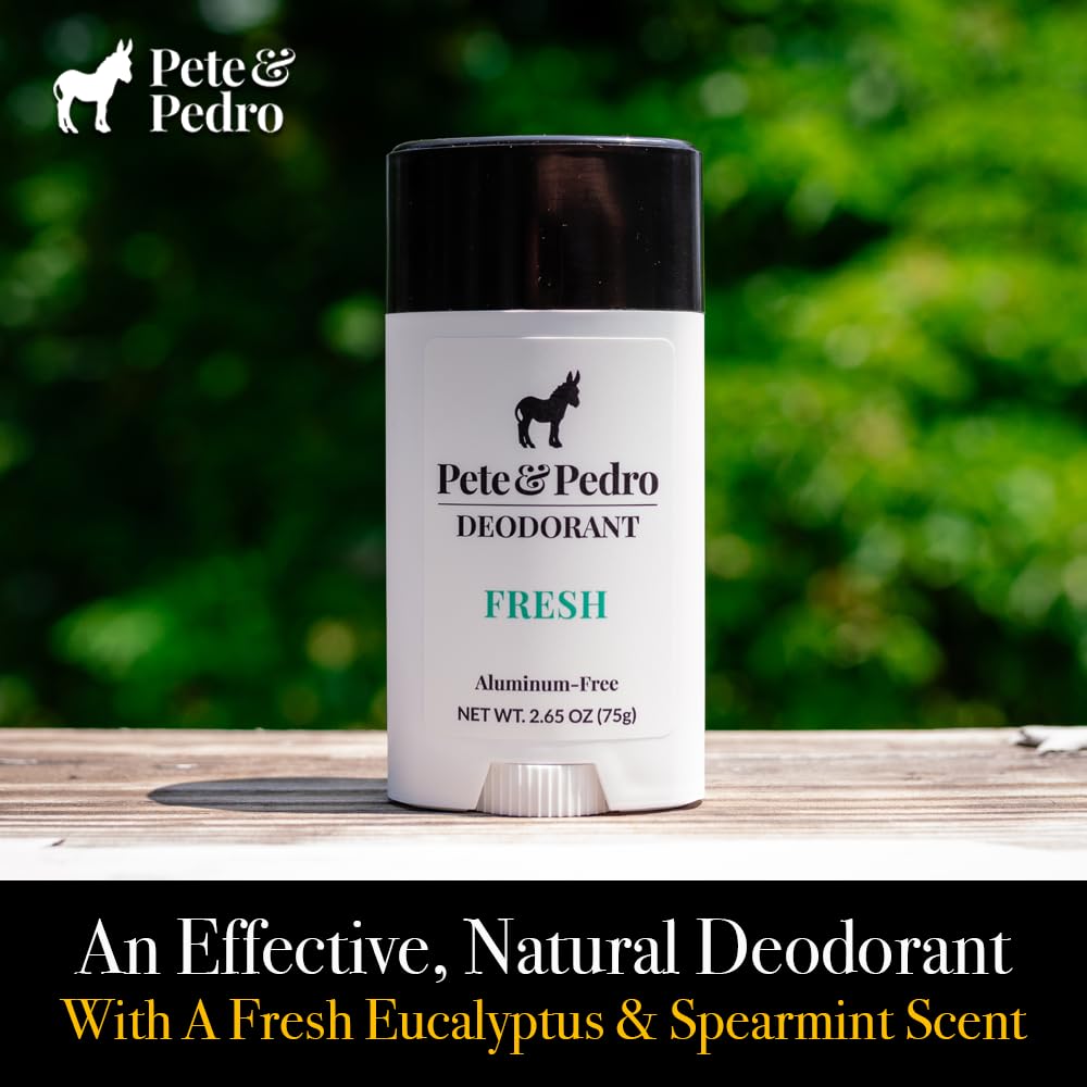 Pete & Pedro Fresh scent with eucalyptus and spearmint for refreshing aroma.