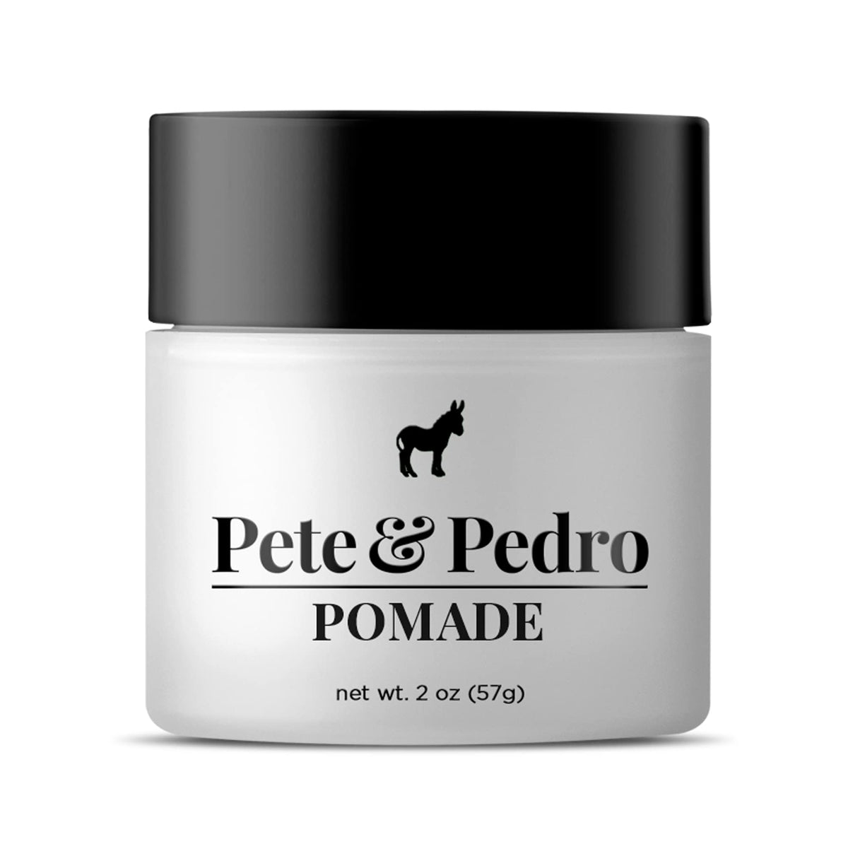 Pete & Pedro Hair Pomade jar front showing premium classic styling and shine