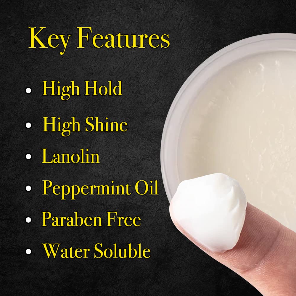 Pete & Pedro Hair Pomade label detail highlighting ingredients and quality