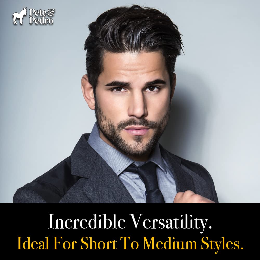 Pete & Pedro Hair Pomade slick-back style demonstrating a polished look