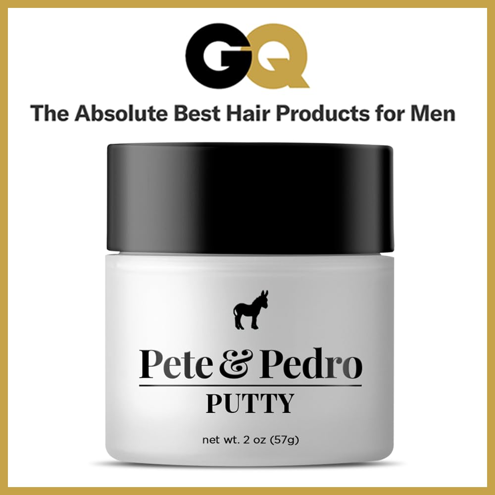 Pete & Pedro Hair Putty beeswax and lanolin for firm hold