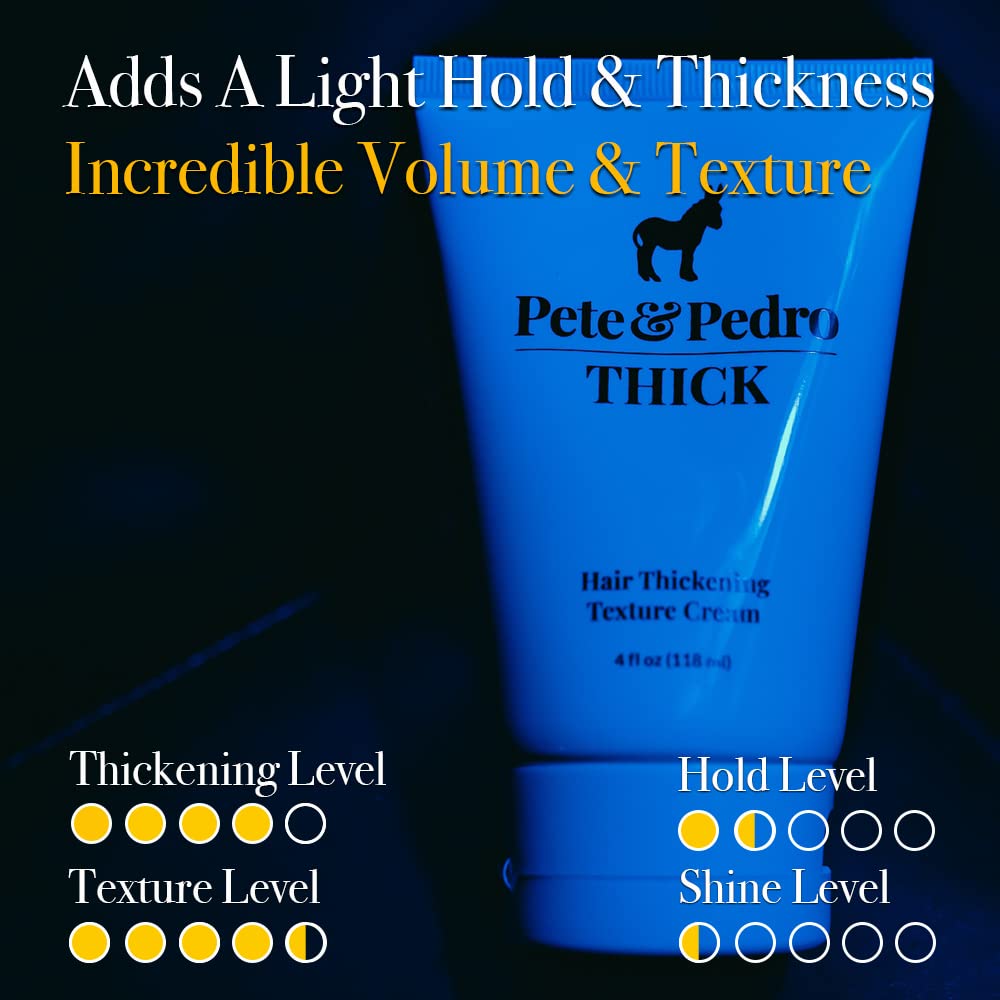Pete & Pedro Thick Hair Cream dispense point shows controlled application