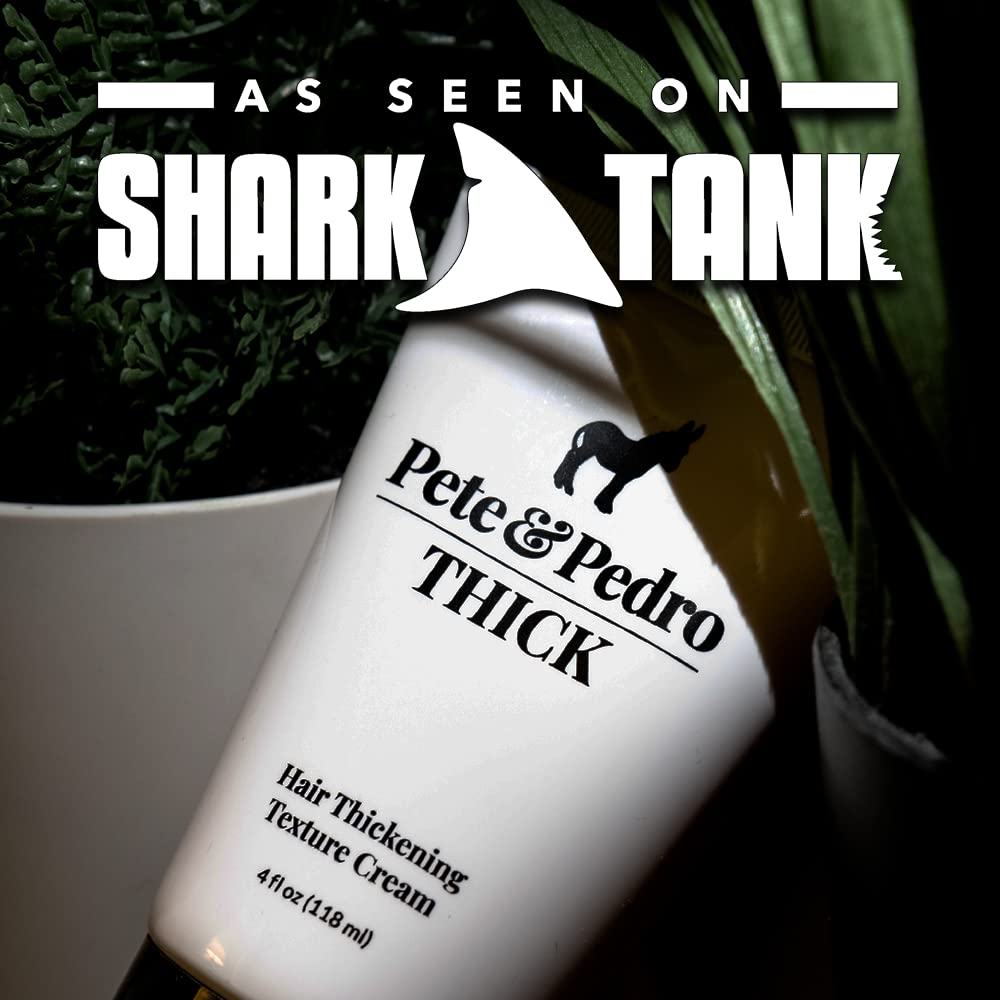 Pete & Pedro Thick Hair Cream packaging emphasizes premium quality