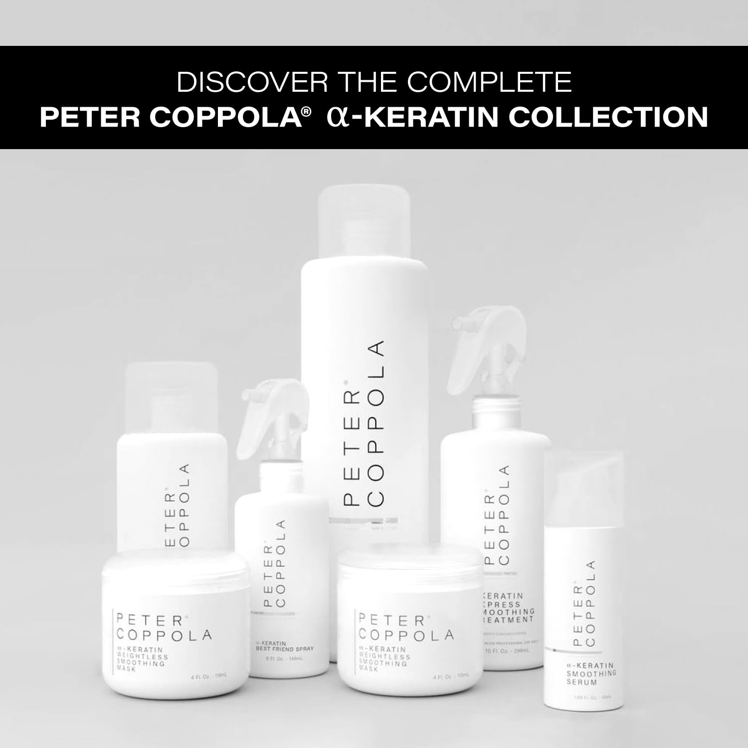 Peter Coppola a-Keratin Best Friend Spray mist illustrating repair of split ends.