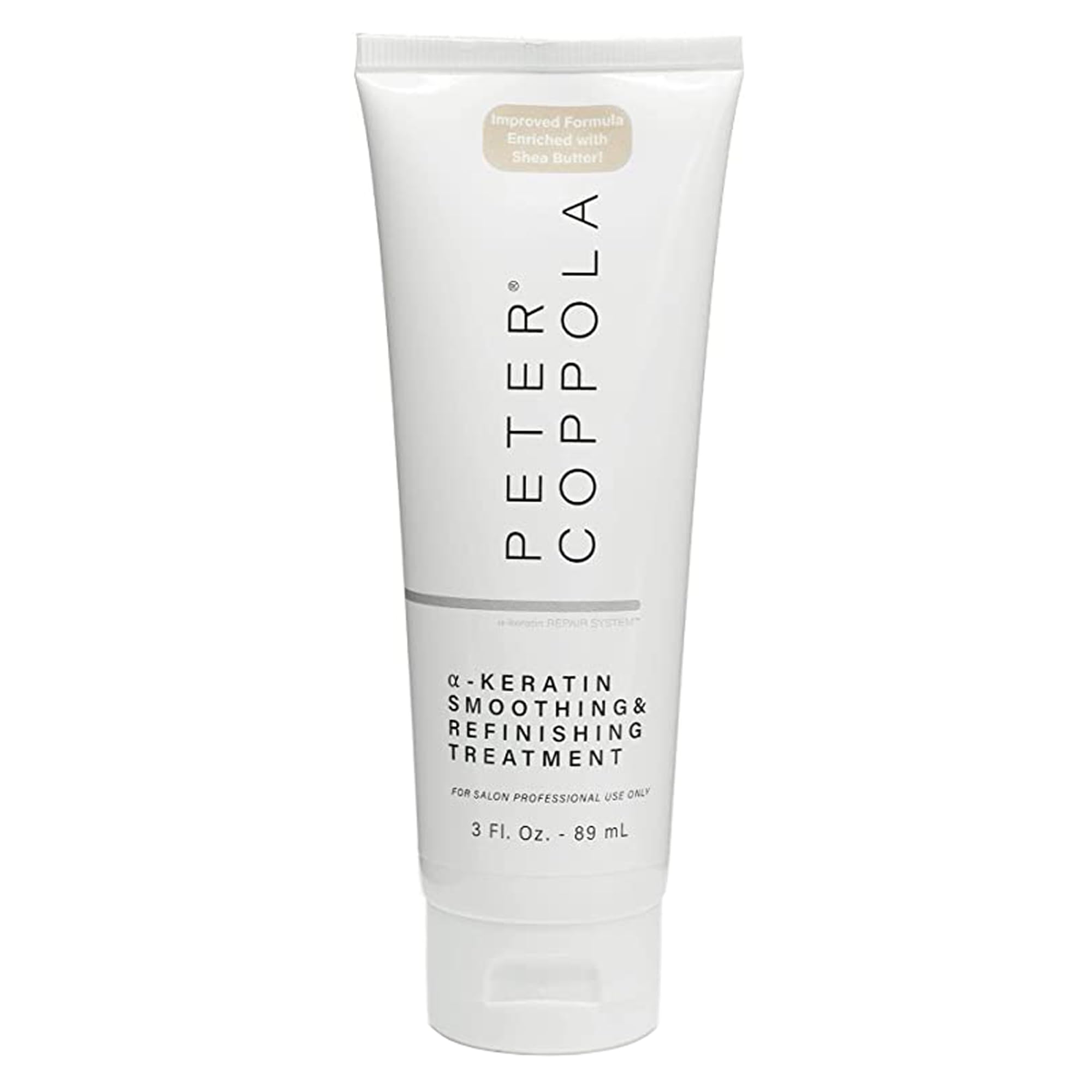 PETER COPPOLA a-Keratin bottle shows smoothing-infused formula for hair care