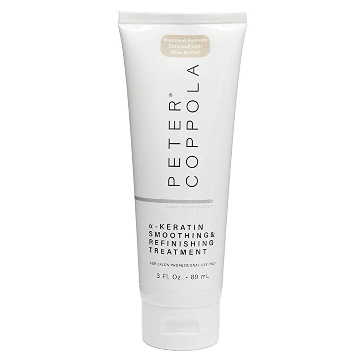 PETER COPPOLA a-Keratin bottle shows smoothing-infused formula for hair care