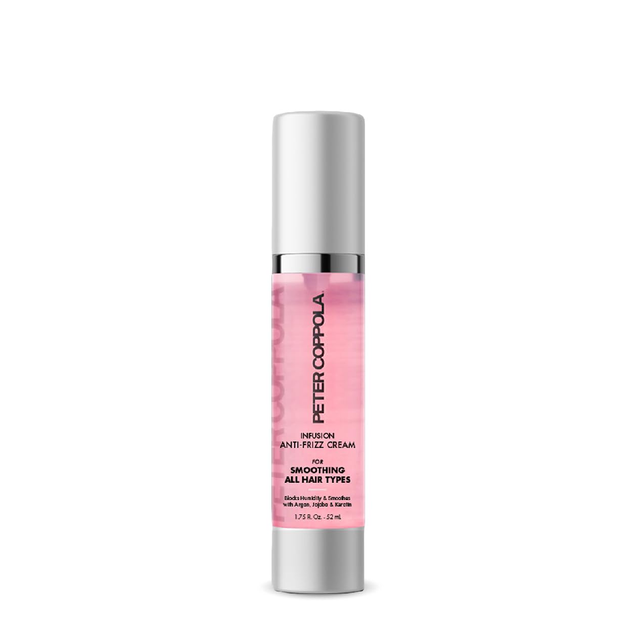 Peter Coppola Infusion Anti-Frizz Cream bottle for frizz control and shine