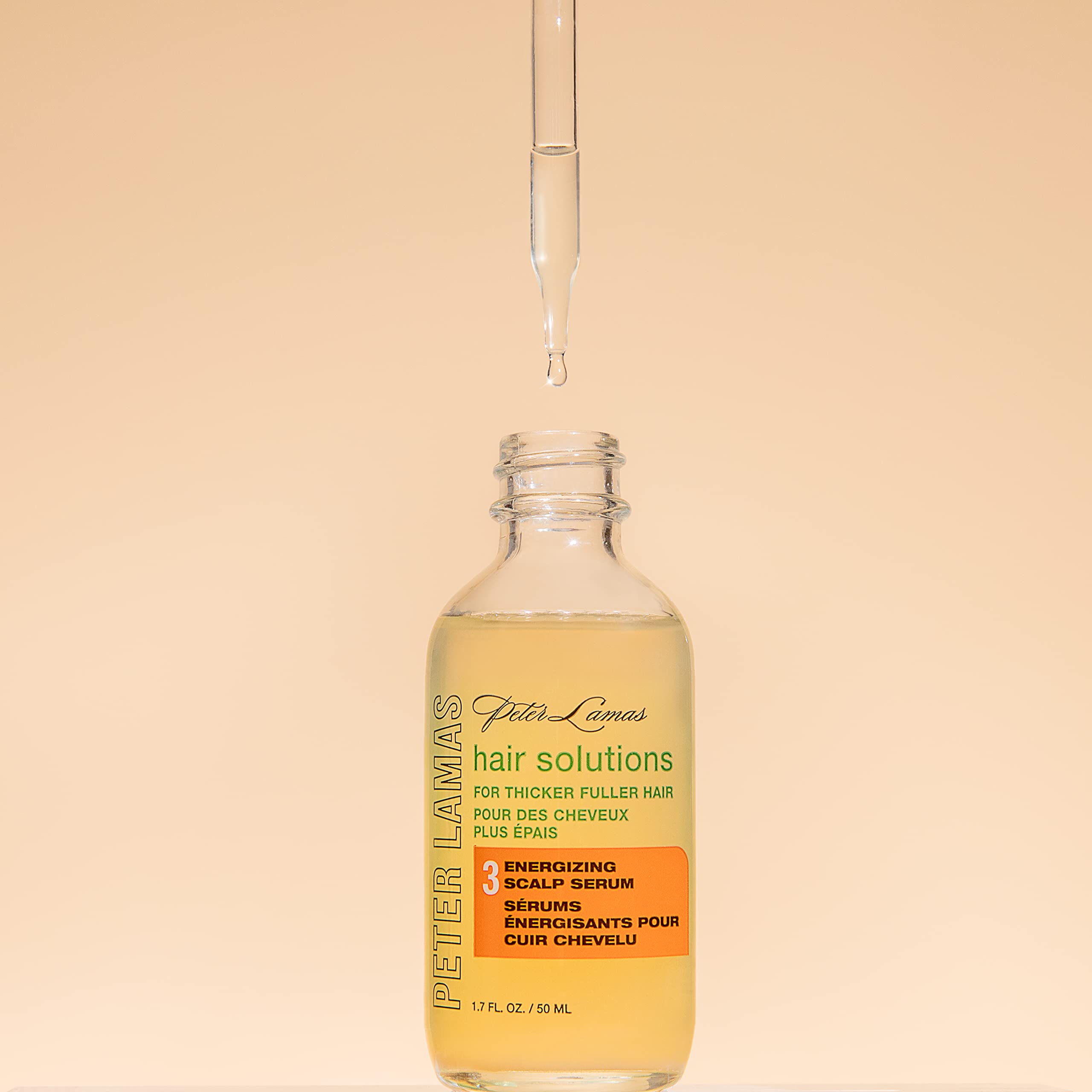 Peter Lamas Hair Solutions Scalp Serum texture massage demonstration.