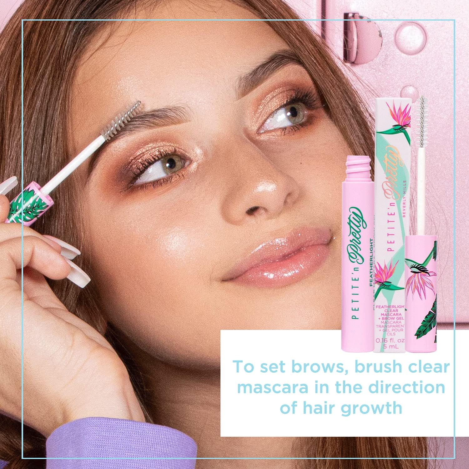 Petite N Pretty clear mascara lash definition with a soft, fluttery finish.