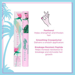Petite N Pretty featherlight mascara brush-stroke application demonstrates easy, natural coating.