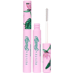Petite N Pretty featherlight mascara-browgel packaging close-up shows kid-friendly design.