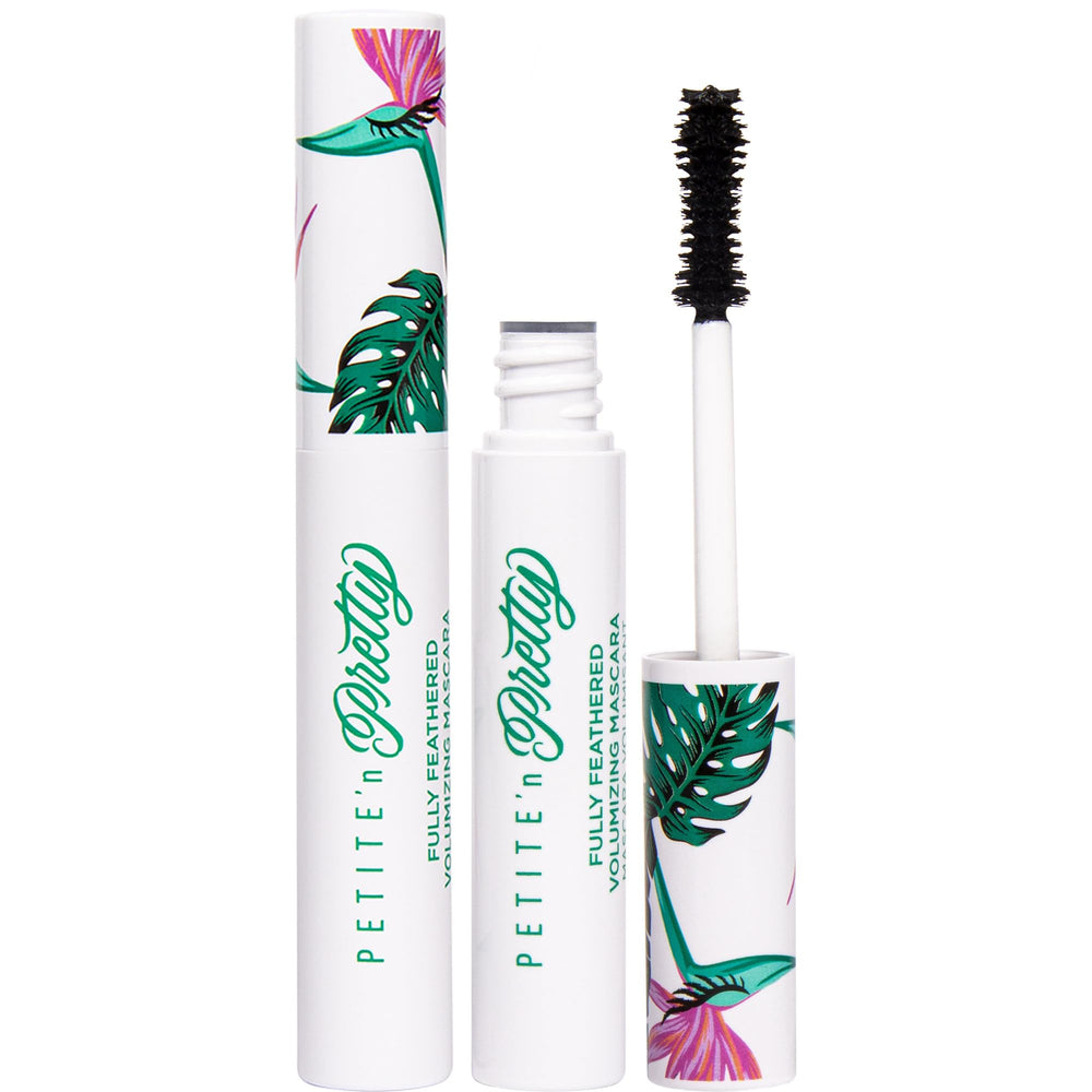 Petite 'N Pretty Fully Feathered Mascara bottle with non-toxic formula for gentle daily use.