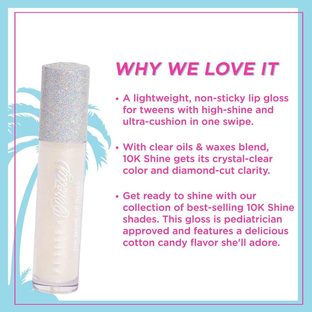 Petite 'N Pretty kid-friendly lip gloss with precise doe-foot applicator.