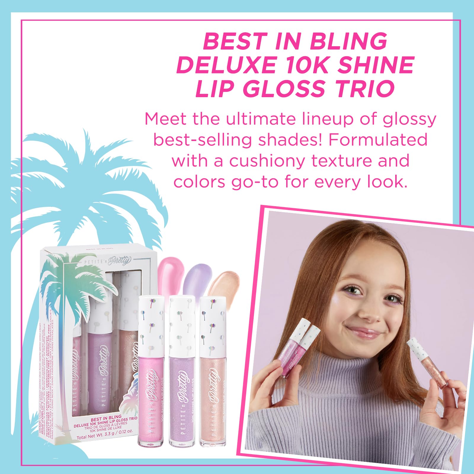 petite-n-pretty kid-friendly packaging communicates safety and ease for young beauty lovers.