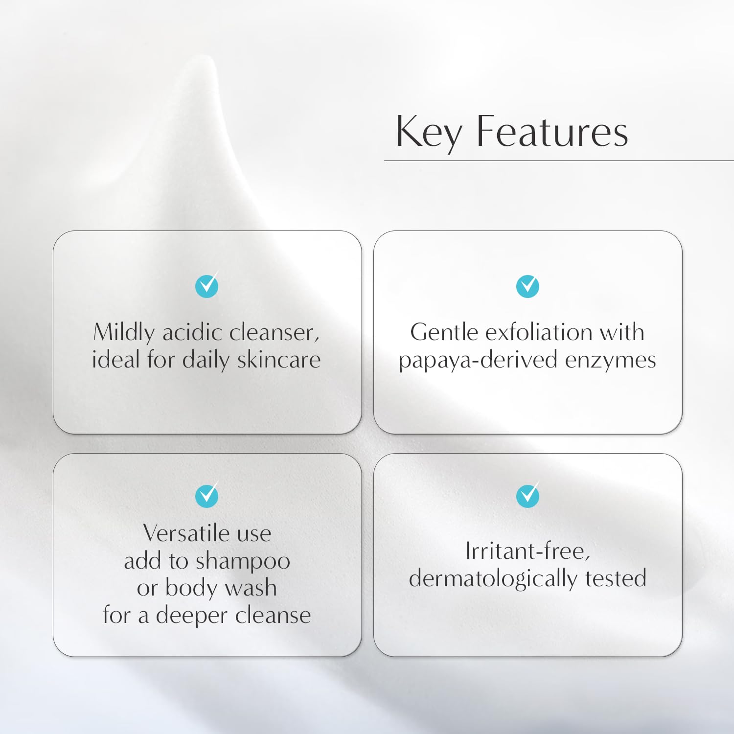 Petitfee B-Glucan Enzyme Wash offers dermatological tested skin care