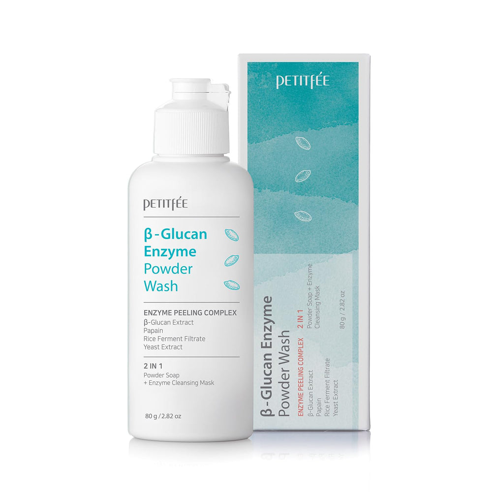 Petitfee B-Glucan Enzyme Wash powder to lather texture enables gentle daily cleansing