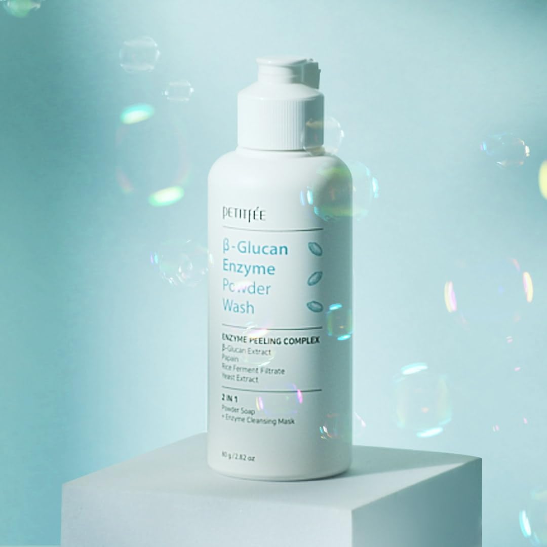 Petitfee B-Glucan Enzyme Wash dermatologist tested for sensitive skin compatibility
