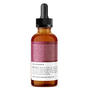 Petunia Skincare serum glass bottle resting on skin for hydration.