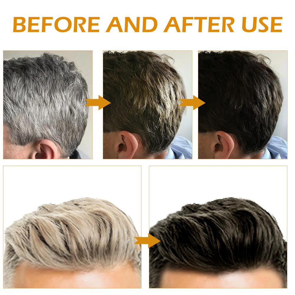 Pewatul Gray Hair Reverse Bar hair texture variety shot demonstrates compatibility with multiple textures.