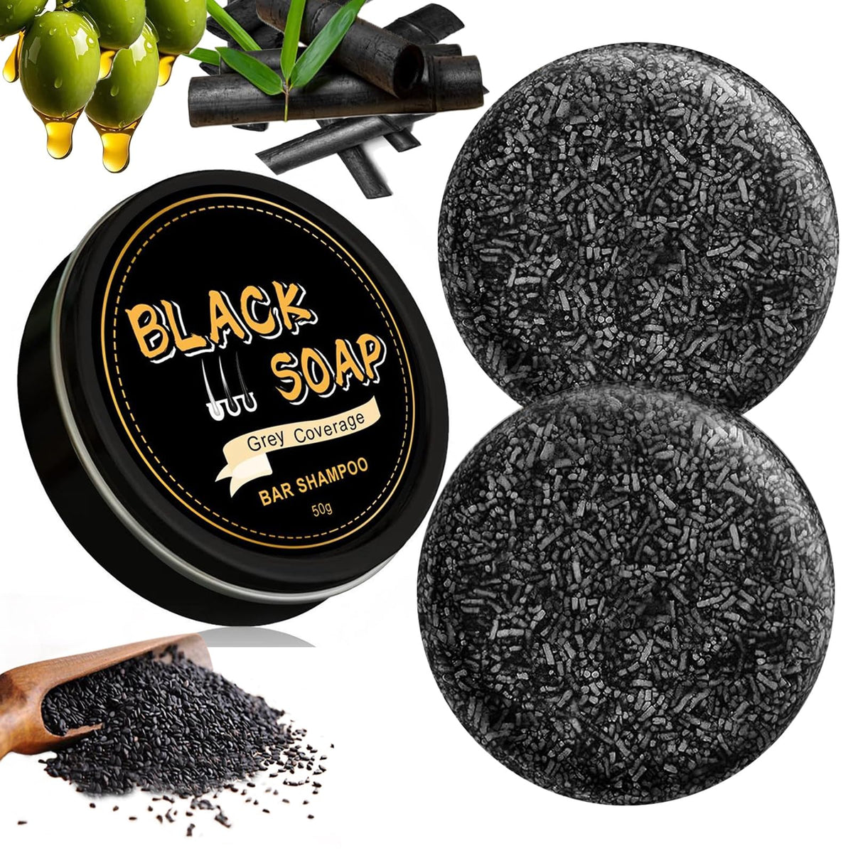 Pewatul Gray Hair Reverse Bar pack shot highlights the travel-ready color restoration routine.