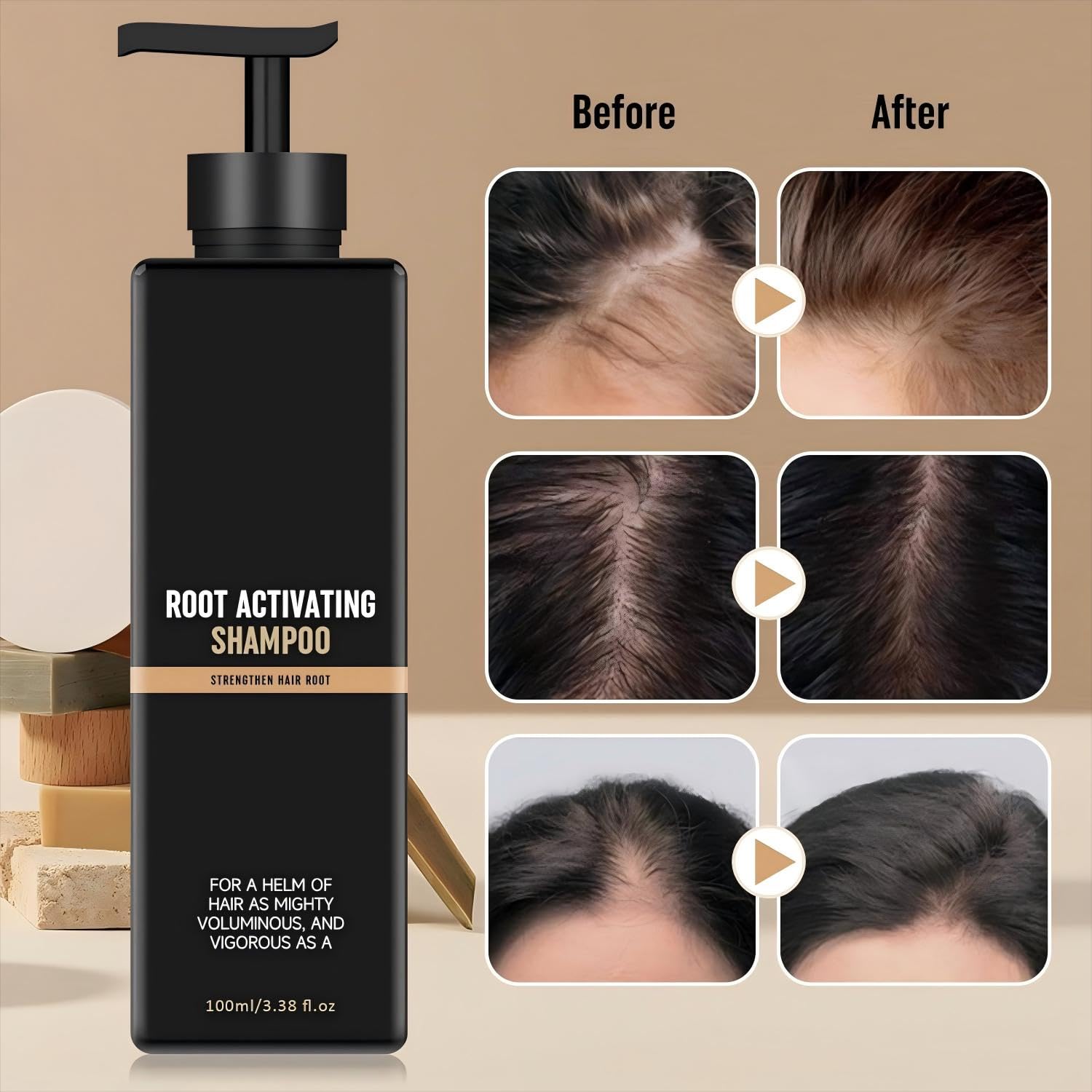 pewatul Root Activator Shampoo used in shower for easy daily cleansing