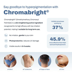 PFB Vanish Chromabright label highlights dark spot remover feature.