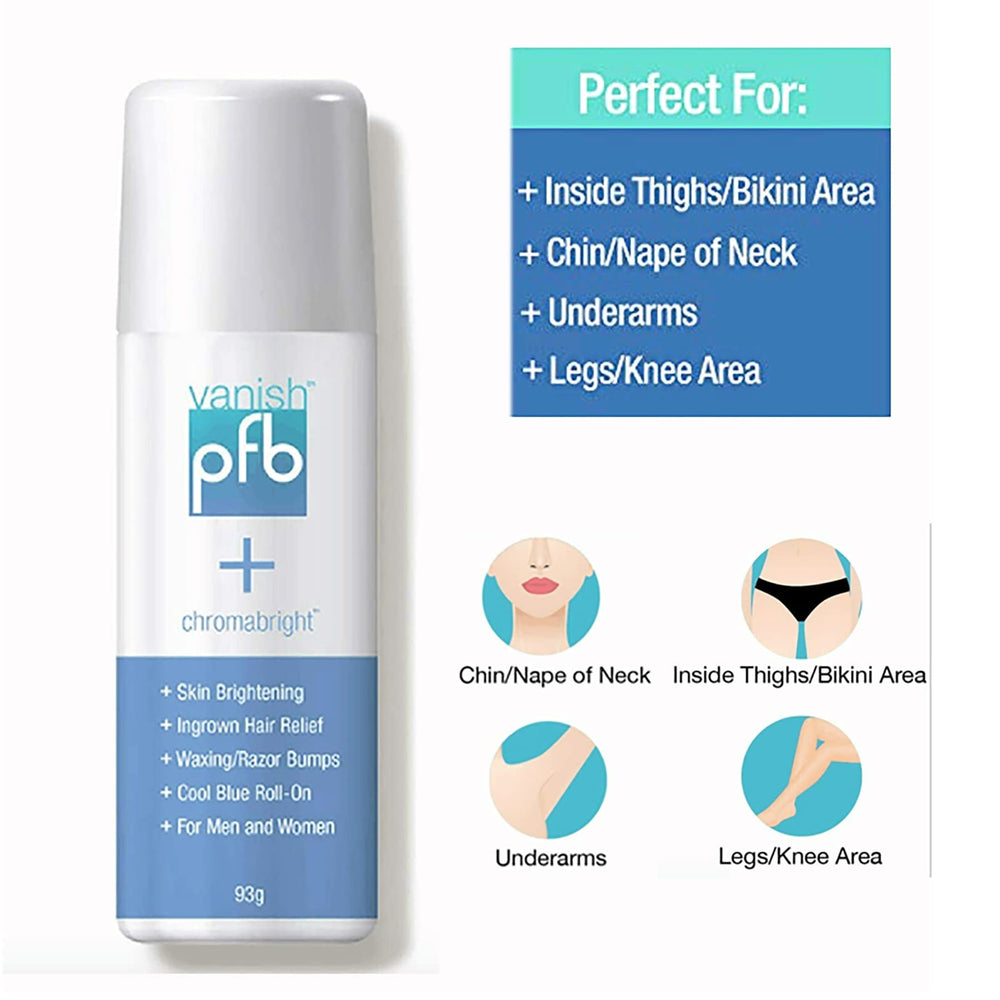 PFB Vanish ingredients highlight image focusing on soothing components for skin comfort.