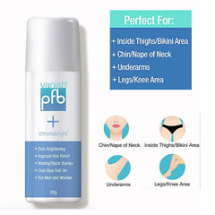 PFB Vanish ingredients highlight image focusing on soothing components for skin comfort.