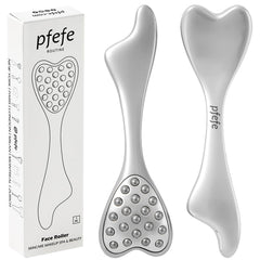 Pfefe dolphin face roller with rolling balls for soothing facial massage and lift.