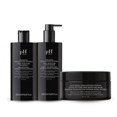 Ph Pure Hair Deep Moisture Shampoo bottle supports hydration for dry, damaged hair.