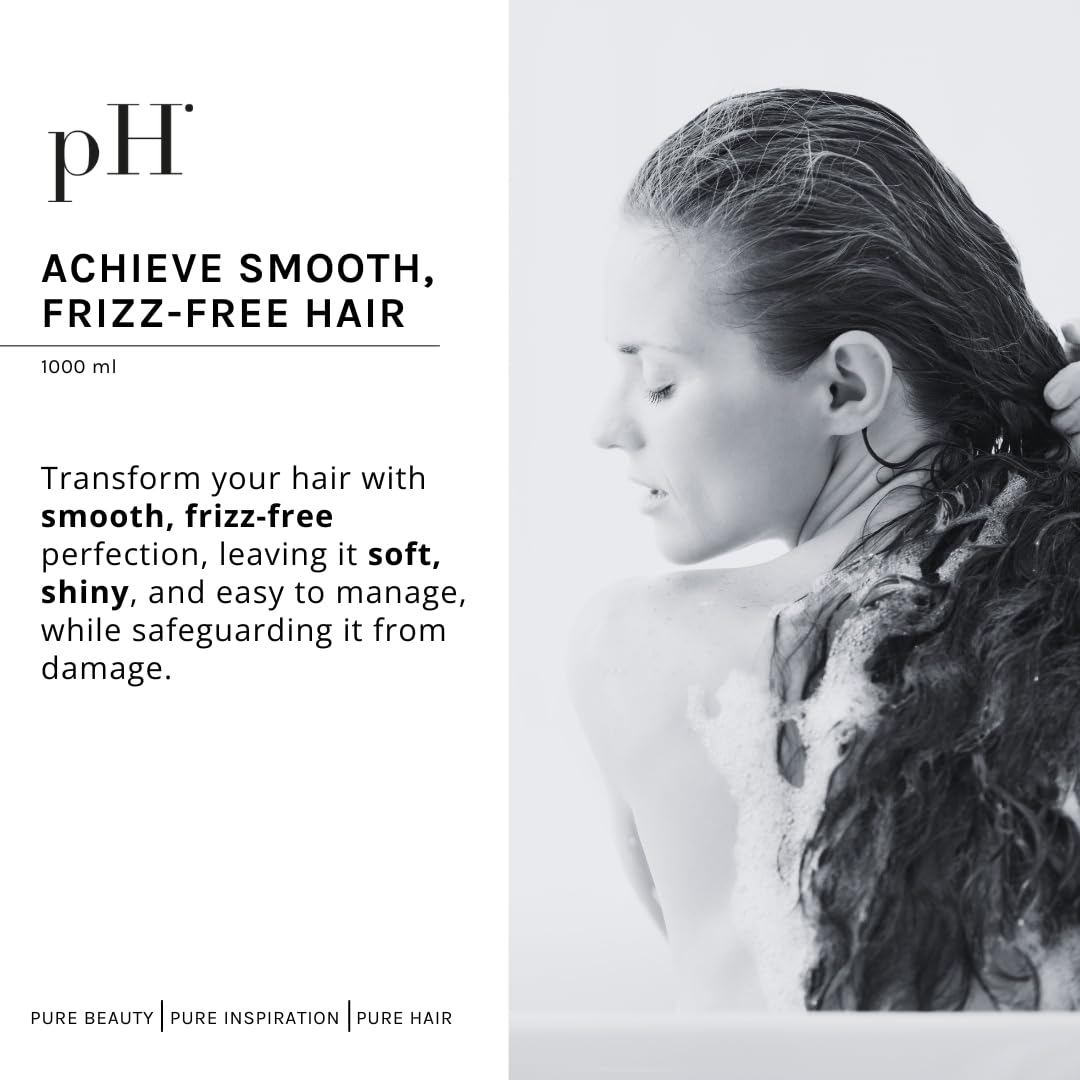 pH PURE HAIR Made in Italy label signals premium hair care.
