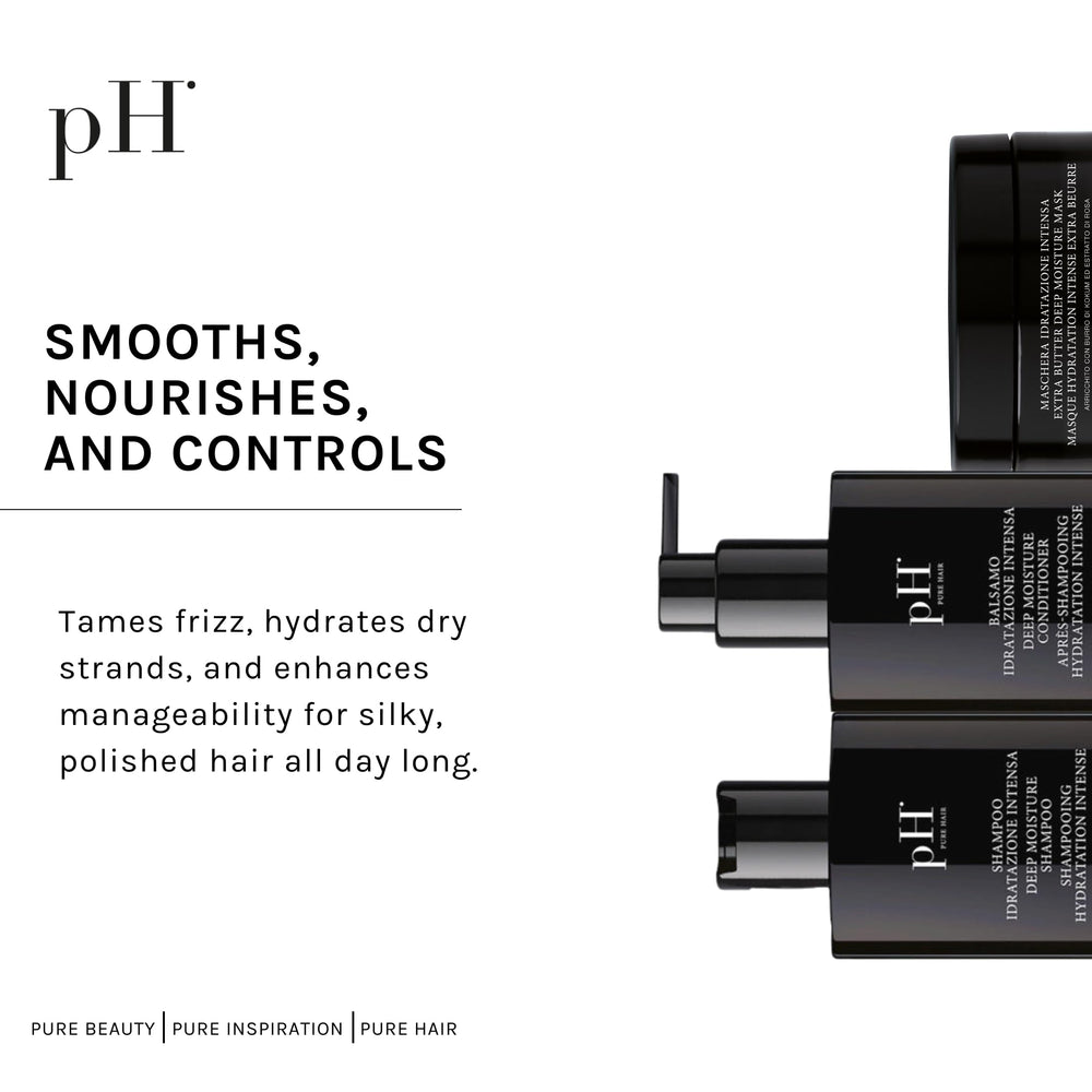 Ph Pure Hair shampoo lather demonstrates cleansing action and fresh scalp feel.