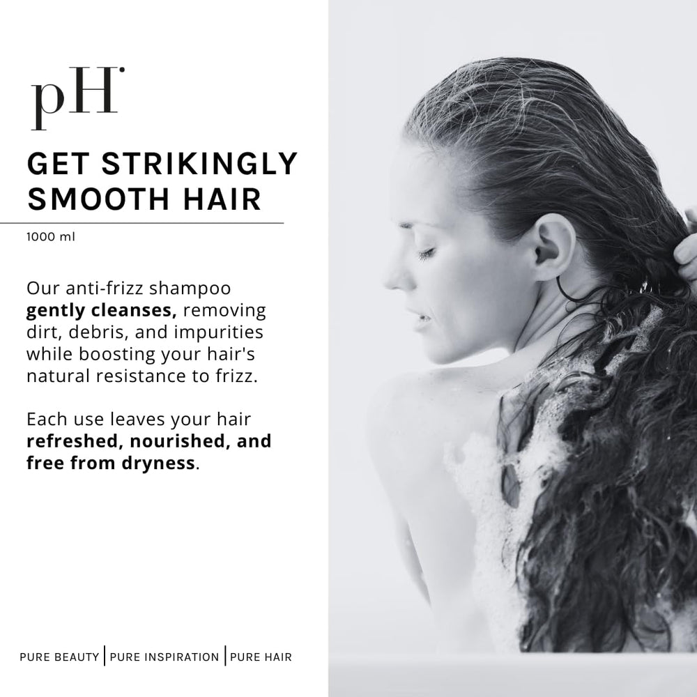 Silky lather from pH PURE HAIR Smooth Perfect anti-frizz shampoo.