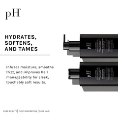 pH PURE HAIR smoothing duo boxed packaging side view for premium hydration