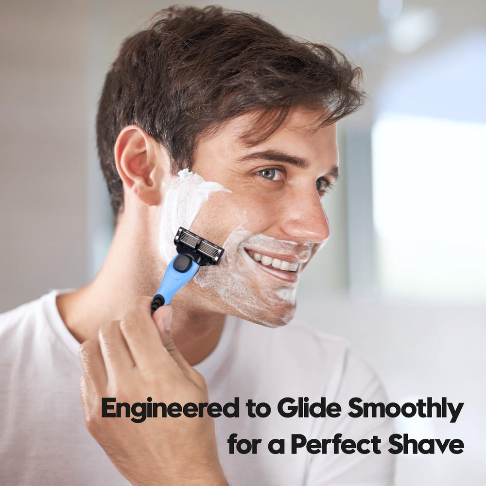 Phafaloop men's shaving kit with 9 refill cartridges provides reliable daily grooming.