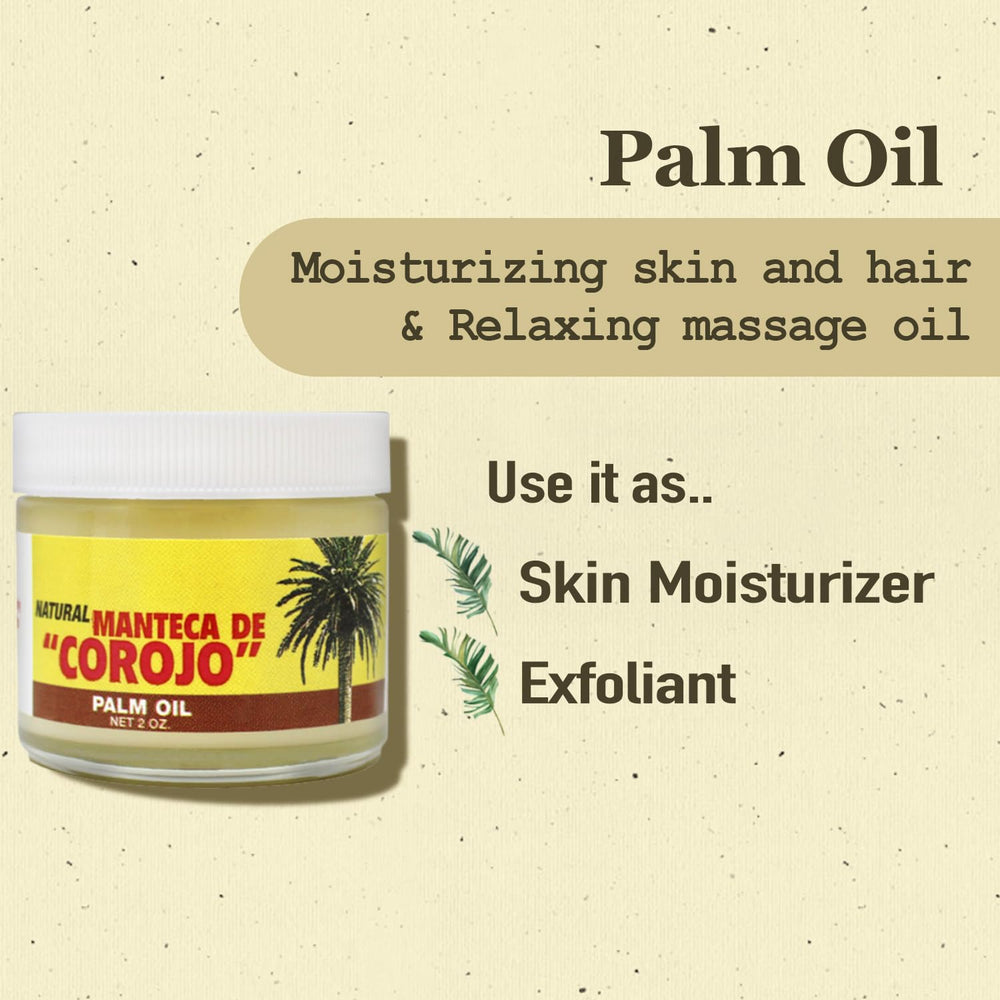 Phamark Manteca De Corojo palm oil texture close-up shows silky richness