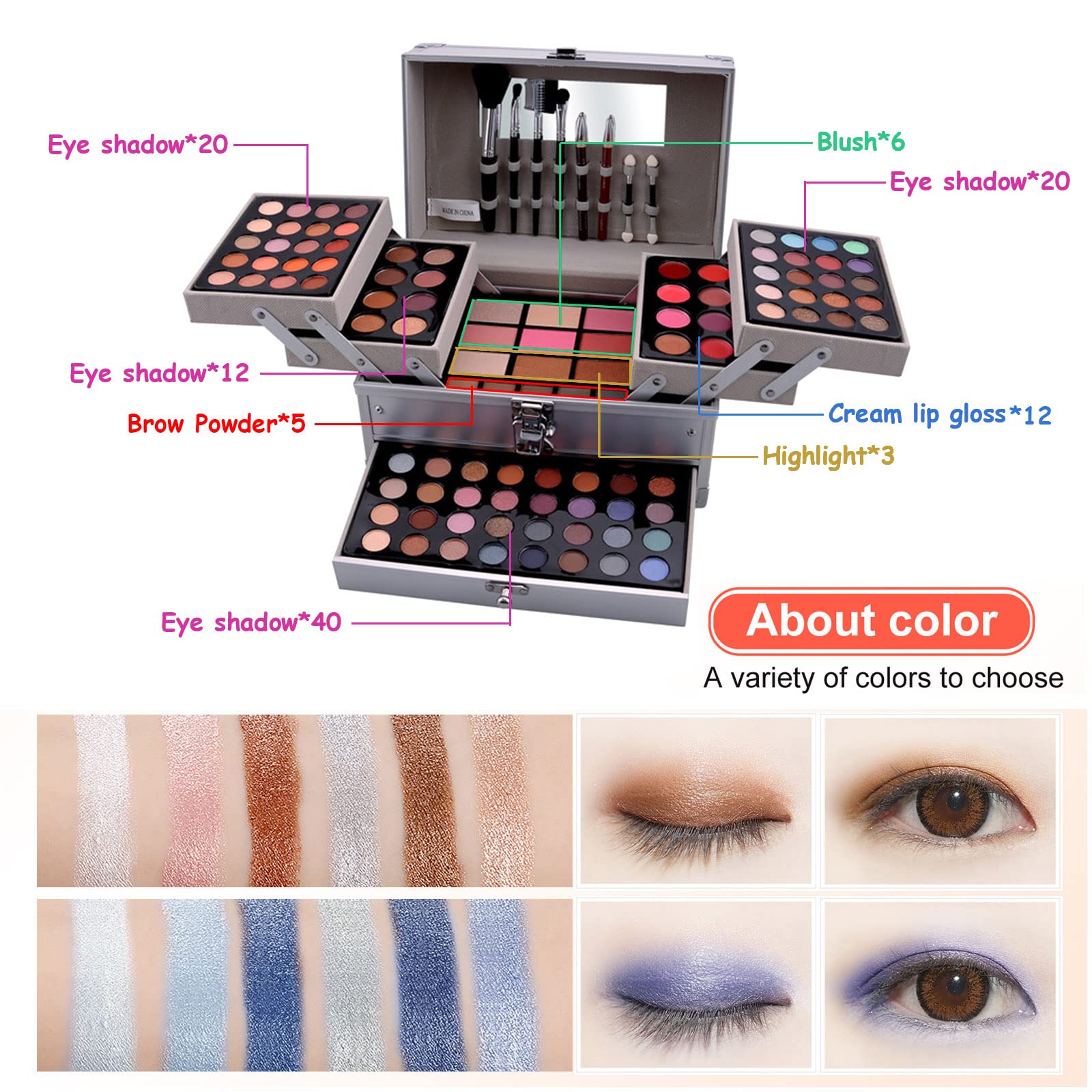 PhantomSky palette case close-up showing compact design for travel and on-the-go use