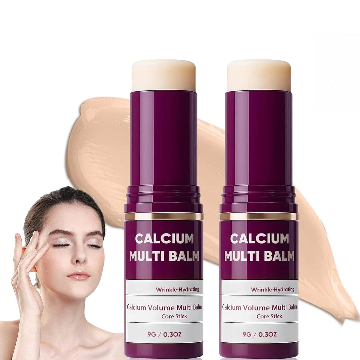 Phanund Calcium Multi Balm Stick packaging highlights portable travel design.