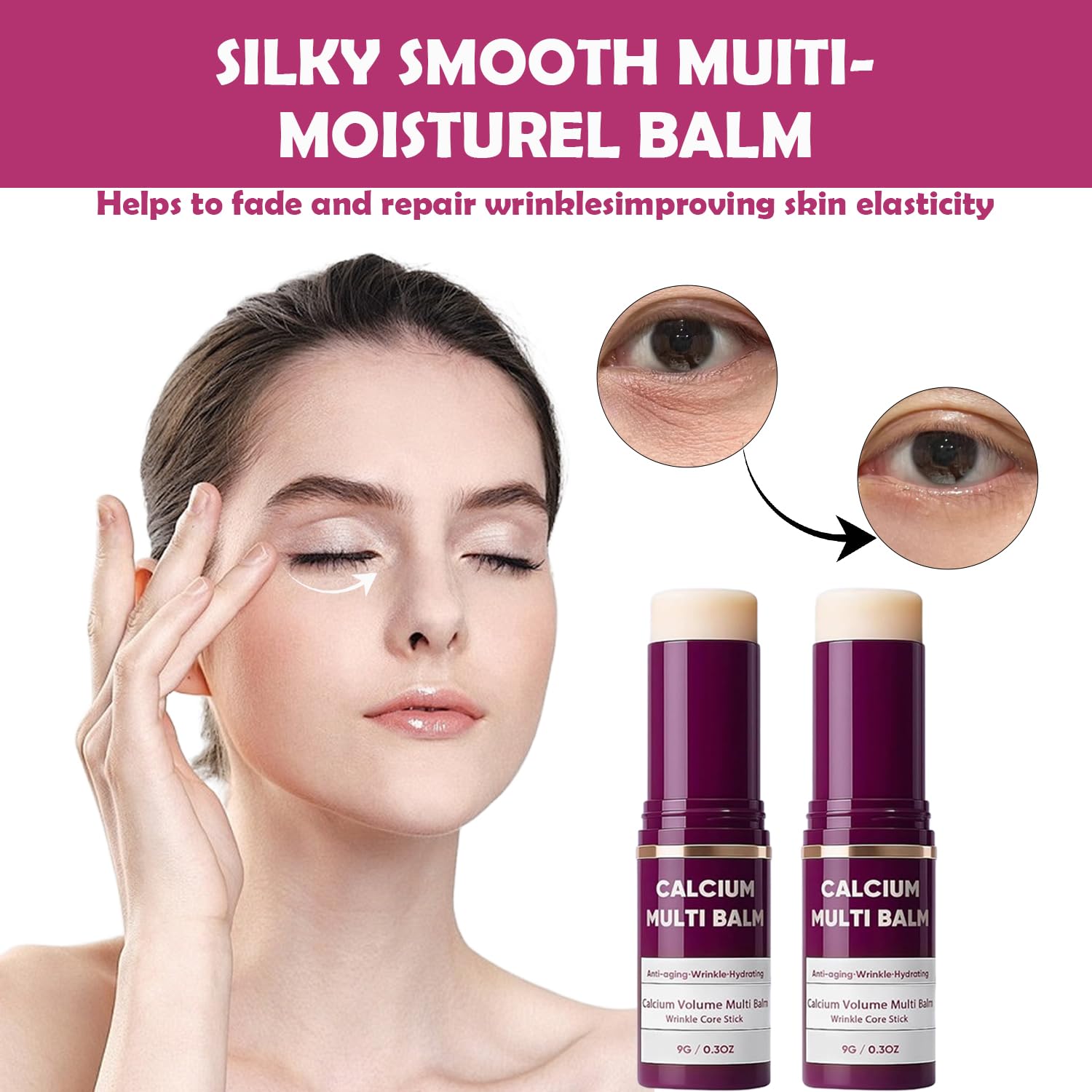 Phanund Calcium Multi Balm Stick in its travel case for on-the-go use.