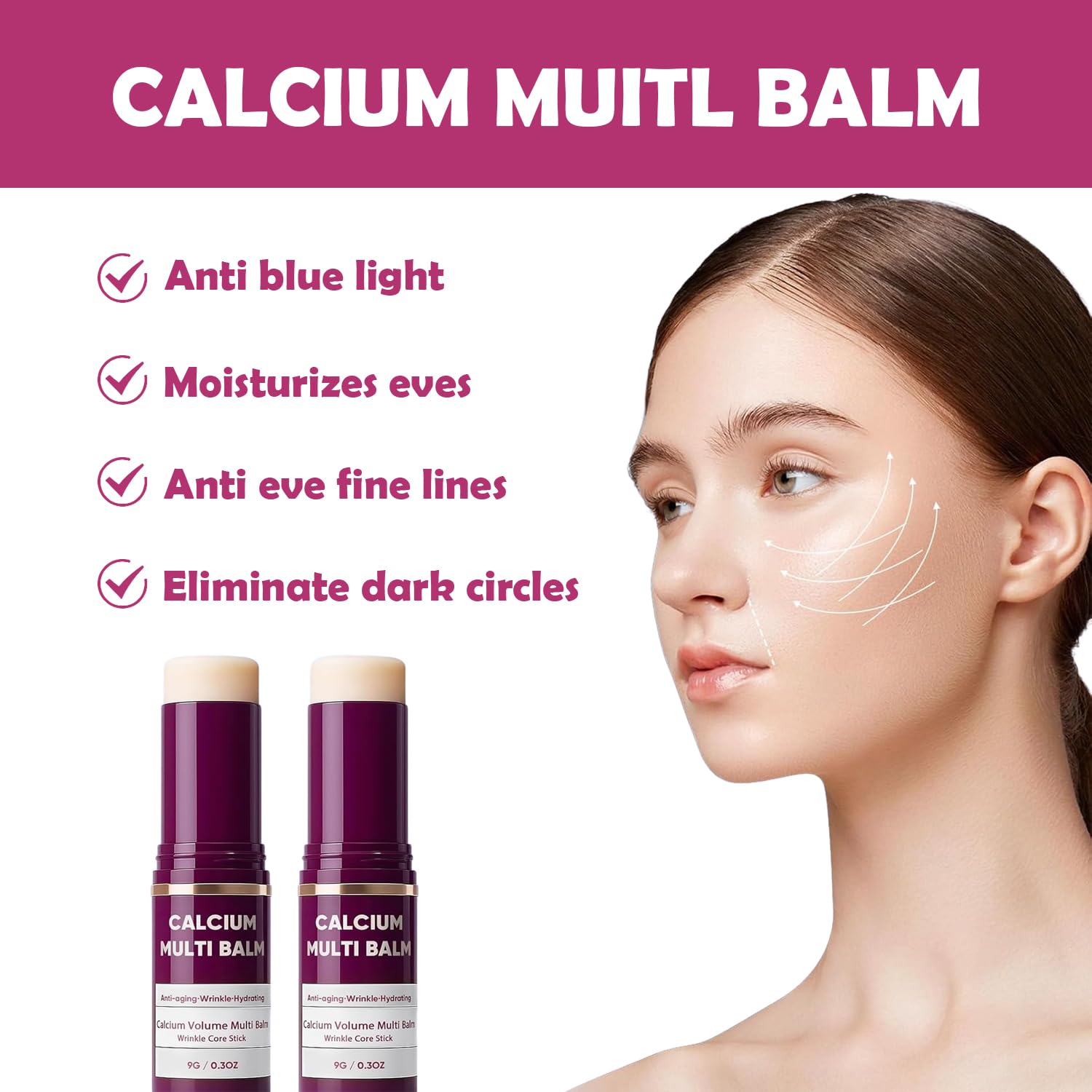 Phanund Calcium Volume Multi Balm around the eye contour for subtle firming.