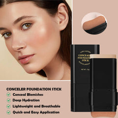 Phanund Foundation Stick skin swatch shows buildable coverage.