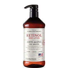 PHARM TO TABLE Rosen Apothecary bottle shows retinol lotion for firmer-looking skin.